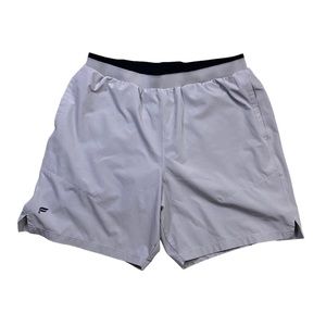 Fabletics The Fundamental Gray/Black Lined Shorts - L
